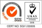 Certification of registration issues by SGS UKAS